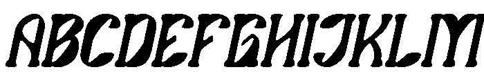 Secret Garden Italic Font UPPERCASE