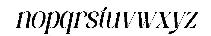 Sefina Brandish Italic Font LOWERCASE