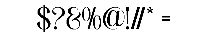 Sefina Brandish Regular Font OTHER CHARS
