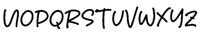 Segala Rindu Font UPPERCASE