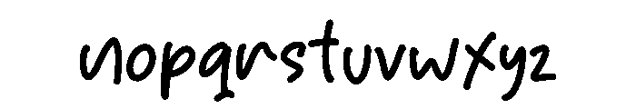 Segala Rindu Font LOWERCASE