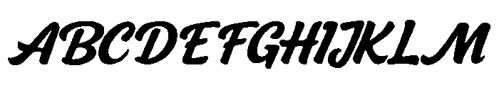 Segalecy Script Font UPPERCASE