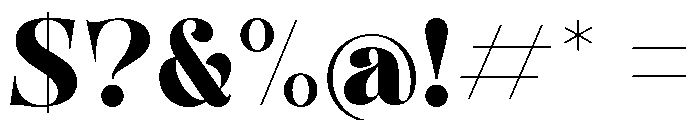 Segara Regular Font OTHER CHARS