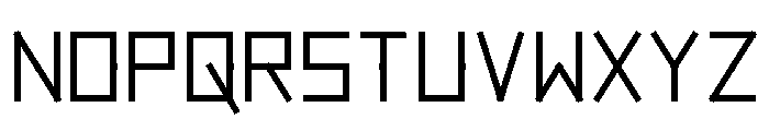 Segment Grid Regular Font UPPERCASE