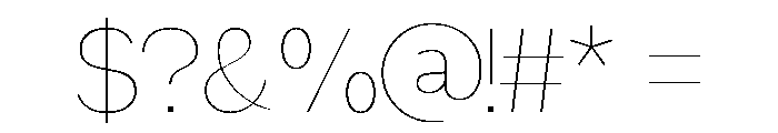 Selcouth Thin Font OTHER CHARS