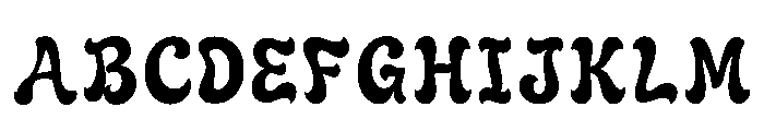 Selene Regular Font UPPERCASE
