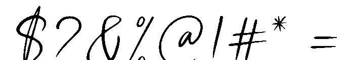 Selestia Signature Regular Font OTHER CHARS