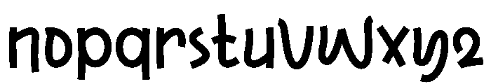 Sellow Downs Font LOWERCASE