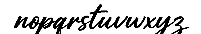 Seloria Script Font LOWERCASE