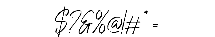 Selovira Signature Italic Font OTHER CHARS