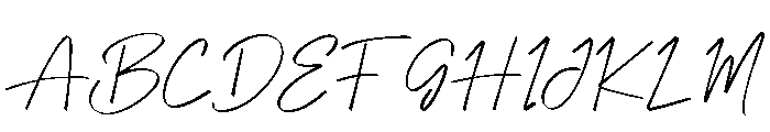 Selovira Signature Italic Font UPPERCASE