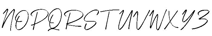 Selovira Signature Italic Font UPPERCASE