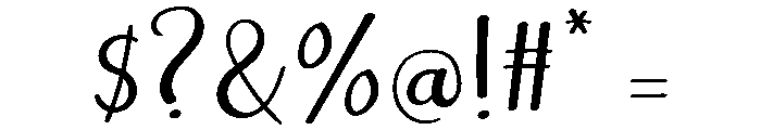 Sembilu Font OTHER CHARS