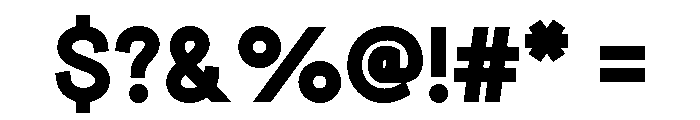 Semblance Bold Font OTHER CHARS