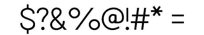 Semblance Light Font OTHER CHARS