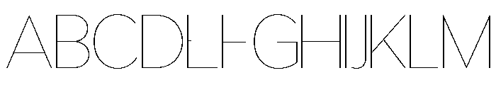 Semblance Thin Font UPPERCASE