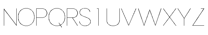 Semblance Thin Font LOWERCASE
