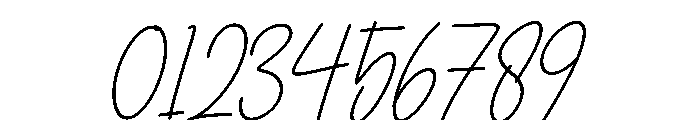 Semestha Italic Font OTHER CHARS