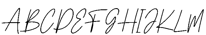 Semestha Italic Font UPPERCASE