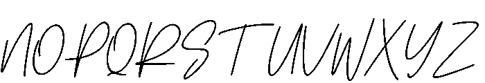 Semestha Italic Font UPPERCASE