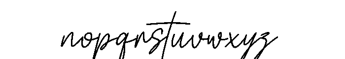 Semestha Italic Font LOWERCASE