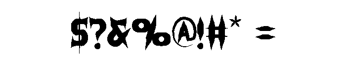 Senapan Font OTHER CHARS