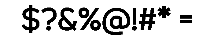 Sencha Bold Font OTHER CHARS