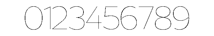 Sencha Thin Font OTHER CHARS