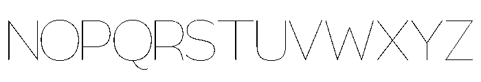 Sencha Thin Font UPPERCASE