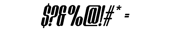 Sencor Italic Font OTHER CHARS