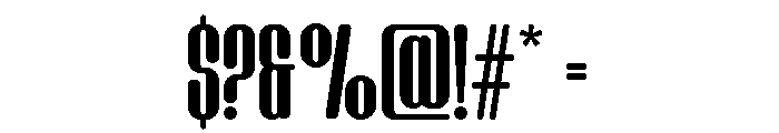 Sencor Regular Font OTHER CHARS