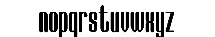 Sencor Regular Font LOWERCASE
