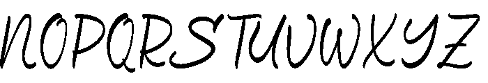 Sendal Jepit Font UPPERCASE
