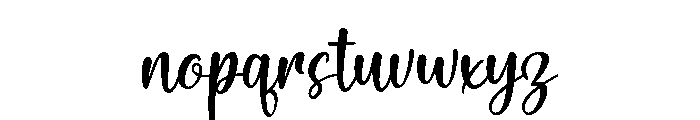 Senday Font LOWERCASE