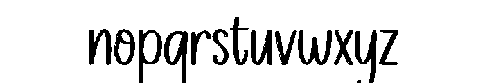 Sendirian Font LOWERCASE