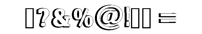 Senior College Regular Font OTHER CHARS