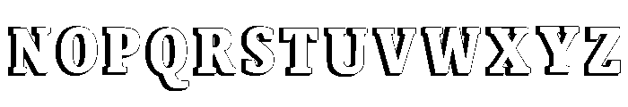 Senior College Regular Font LOWERCASE