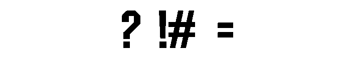 Senior Regular Font OTHER CHARS