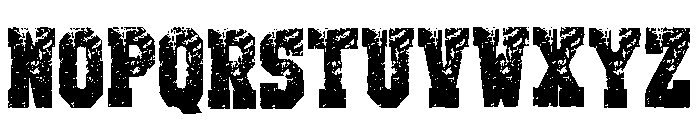 Senior Rough Regular Font UPPERCASE