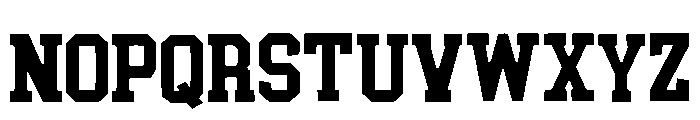 Senior School Regular Font LOWERCASE