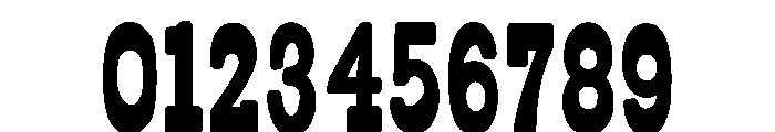Senior Western Regular Font OTHER CHARS