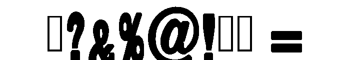 Senior Western Regular Font OTHER CHARS