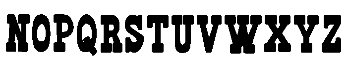Senior Western Regular Font LOWERCASE
