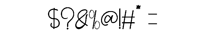 Senja Regular Font OTHER CHARS