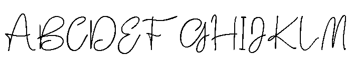 Senja Regular Font UPPERCASE