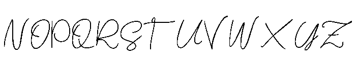 Senja Regular Font UPPERCASE