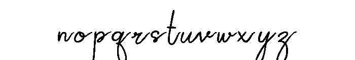 Senja Regular Font LOWERCASE