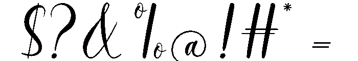 Sephia Triana Font OTHER CHARS