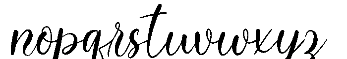 Sephia Triana Font LOWERCASE