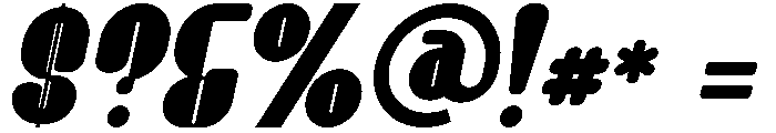 Seppro Italic Font OTHER CHARS